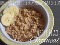 Apple Flax Oatmeal – Healthy Wholesome Kids Recipe